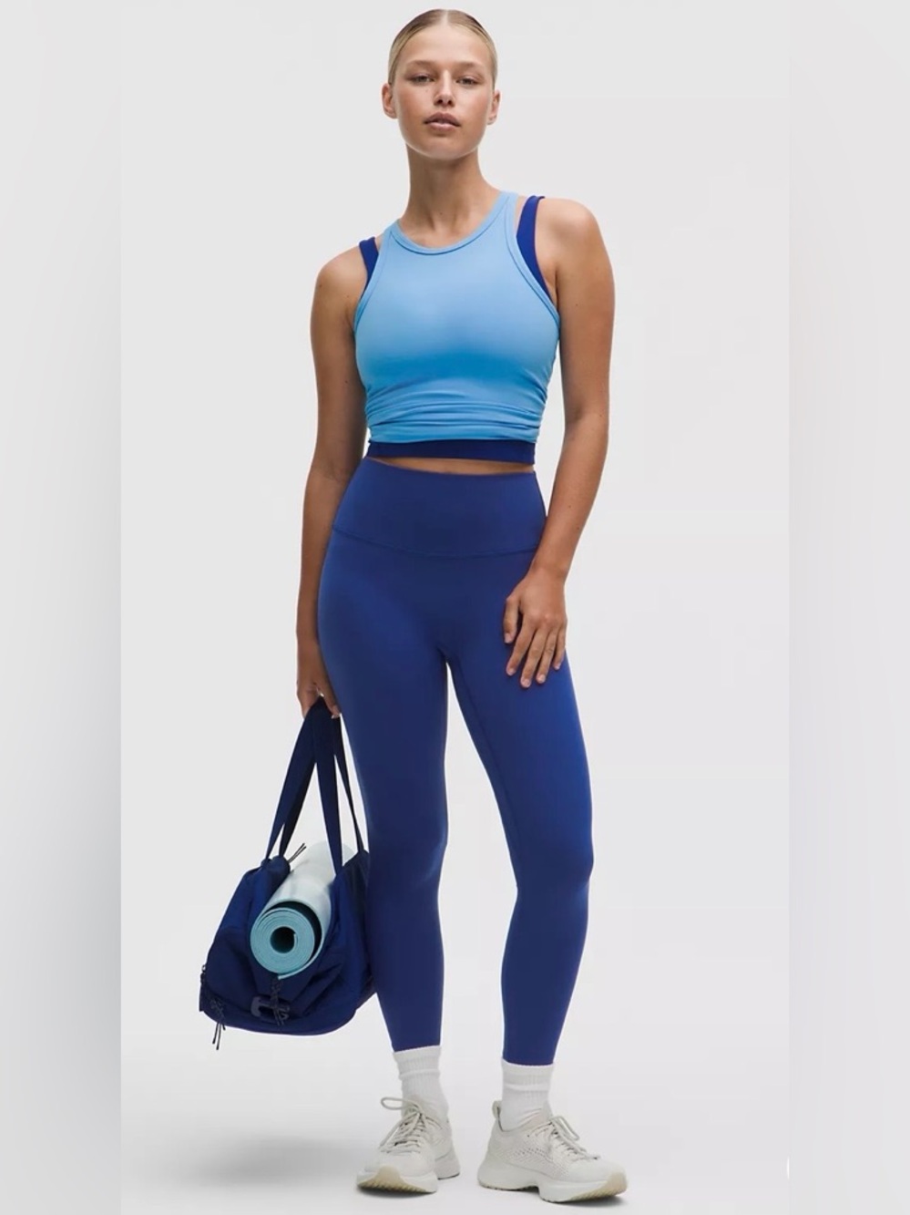 Adidas climalite Blue small High-Rise Leggings